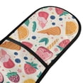 thumbnail image 2 of Dailycode Double Sided Oven Mitt with Loop Heat Resistant Kitchen Long Potholders 7" x 35" Strawberry Orange Blueberry Leaf, 2 of 6