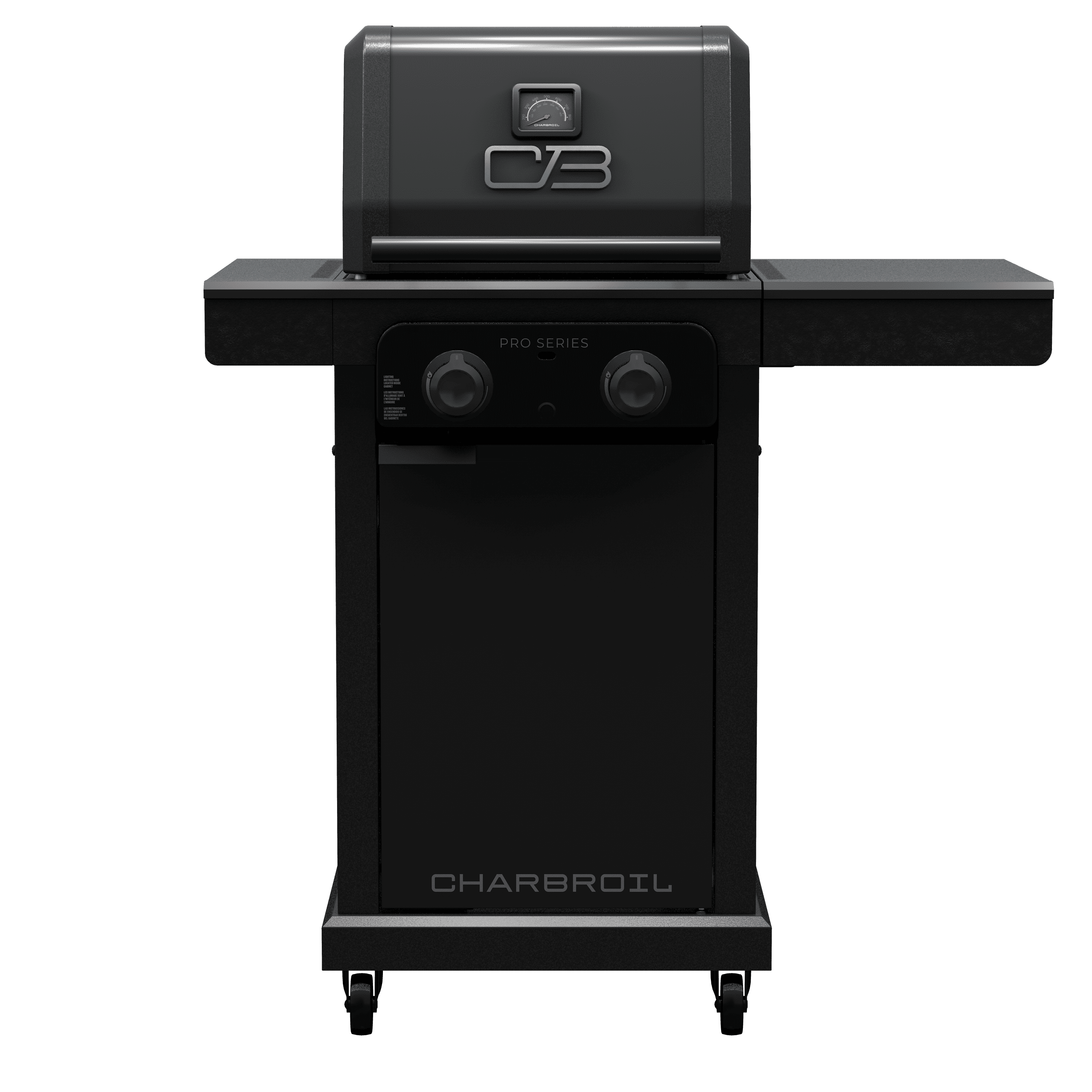 Char-Broil Pro Series 2-Burner Black Liquid Propane Gas Grill with Griddle Top