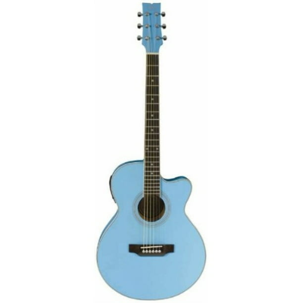 jb player jbea15pb acoustic electric guitar, powder blue