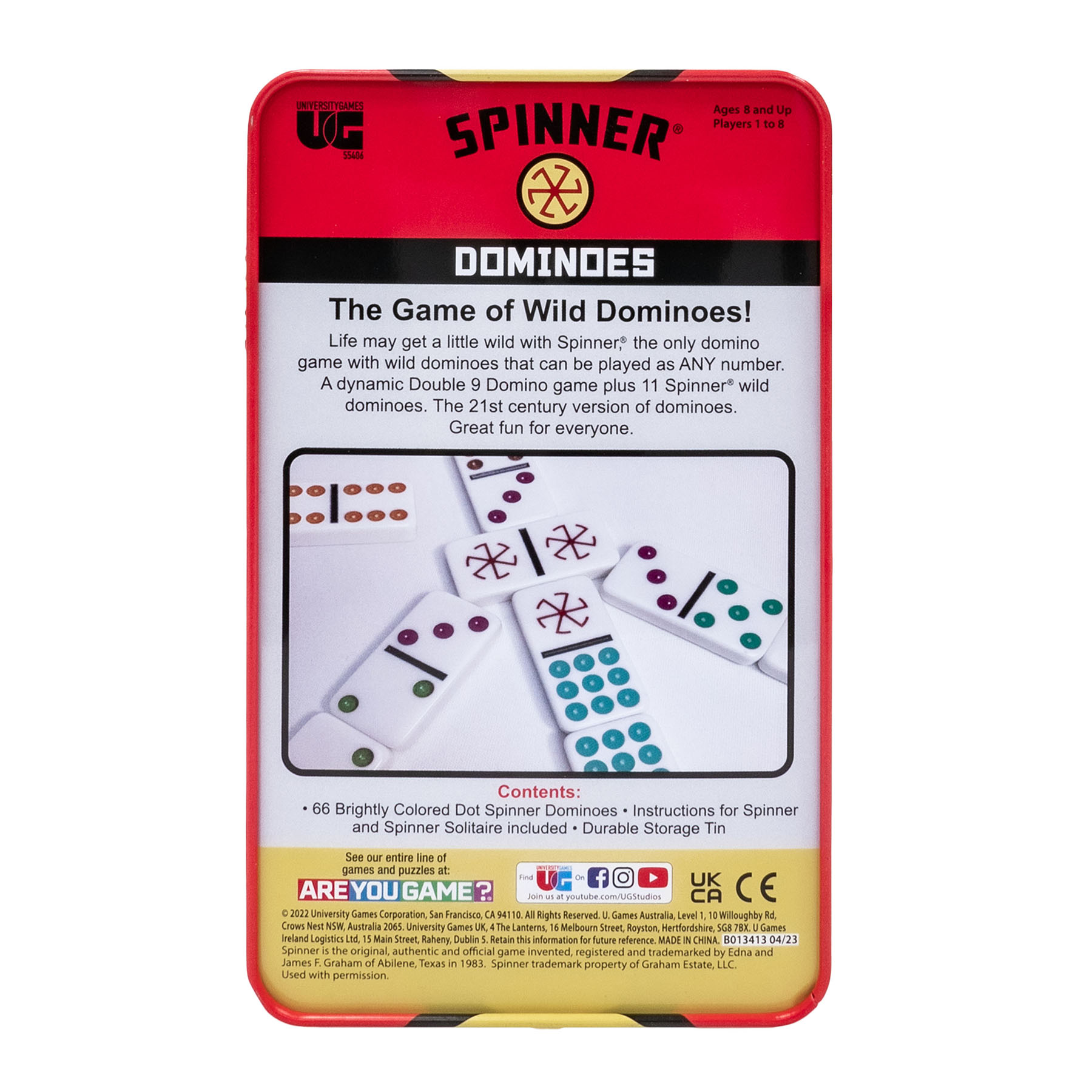 Spinner The Game of Wild Dominoes by University Games photo 2