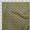 thumbnail image 3 of oneOone Viscose Chiffon Fabric Leaves & Floral Block Print Fabric By The Yard 42 Inch Wide, 3 of 4