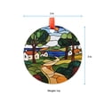 thumbnail image 5 of Abstract Village Suncatcher Ornament Window Hanging Home Decor Garden Halloween Christmas Wedding Housewarming Gifts, 2025, Holiday 2025, Festive Home Accent, Memorable, 5 of 5