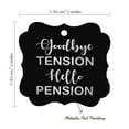thumbnail image 7 of Inkdotpot Real Silver Foil Good Bye Tension Hello Pension Retirement Tags Favor Bracket Shape Hang Pack Of 50 Paper Tags, 7 of 7