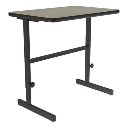Correll CST 24" x 36" Metal Adjustable Standing Workstation in Savannah Sand