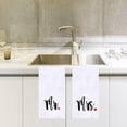 thumbnail image 6 of Mr and Mrs Kitchen Dish Towel 18 x 26 Inch, Couple Newlyweds Tea Towels Dish Cloth for Cooking Baking Weing or Engagement Gift Set of 2, 6 of 6