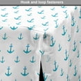 thumbnail image 4 of Anchor Dog Crate Cover, Repetitive Simplistic Sea Maritime Theme Items Seaman Print on Plain Background, Easy to Use Pet Kennel Cover Small Dogs Puppies Kittens, 7 Sizes, Sea Blue White, by Ambesonne, 4 of 6