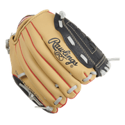 (2 pack) Rawlings Players Series 10 In. Youth T-Ball and Baseball Gloves and Mitts, Left Hand Throw