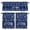 Dark Blue White, variant on Abstract Plaid Kitchen Curtains,Kitchen Curtains and Valances Set of 3,Minimalistic Multi Colors Country Rustic Plaid Light Filtering Tailored Tier Curtain 24 Inch Length Drapes for Cafe Sink Bedroom