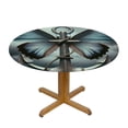 thumbnail image 3 of Anchor Butterfly Round Tablecloth with Elastic Edge Tablecloth Washable Table Cover for Kitchen Dining Party Outdoor Decor, 3 of 7