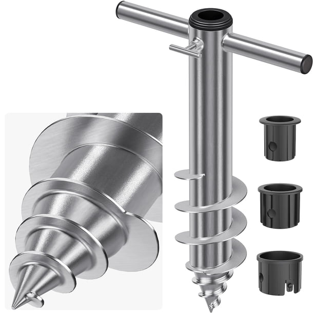 Sombrilla de playa Sand Anchor Dolibest con base en espiral de acero