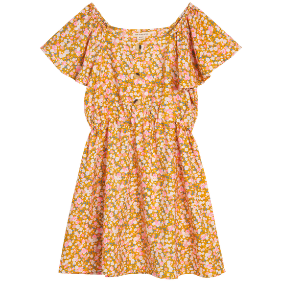One Step Up Girls' Dress - Lightweight Short Sleeve Boho Challis Sundress (Size: 4-16)