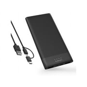 Omars Battery Pack Power Bank 10000mAh USB C Battery Bank Slimline Portable Charger with Dual USB Output Compatible with iPhone Xs/XR/XS Max/X, iPad, Galaxy S9 / Note 9, Huawei Mate 20 Pro