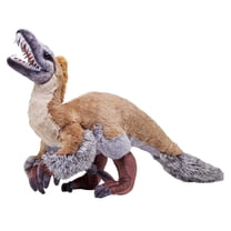 Wild Republic Artist Collection, Dinosaur Velociraptor, Gift for Kids, 15 inches, Plush Toy, Fill is Spun Recycled Water Bottles