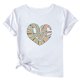 thumbnail image 1 of Camisetas de Manga Corta para Mujeres, Camiseta de Cuello Redondo Impresa de Moda, Primavera Y Verano Casual, 1 of 8