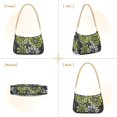 thumbnail image 7 of FORMRS Womens Shoulder Bag with Chain Strap Clutch Purse Cute Tote Handbag, Gray Floral, 7 of 7