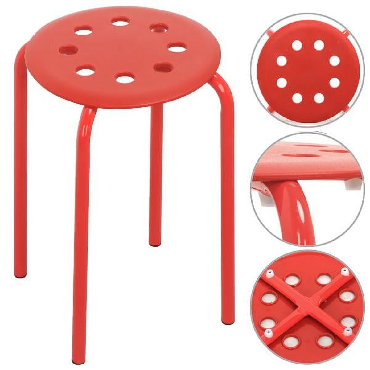 Alden Design Set of 5 Indoor Plastic Stack Stools for Classrooms/ Kitchens/Dorms