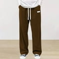 thumbnail image 2 of JTieacloth Mens Athletic Fit Pants Corduroy Casual Pants Relaxed Fit Wide Leg Trousers With Crotch Comfortable Soft Fabric For Everyday Wear Brown, 2 of 4