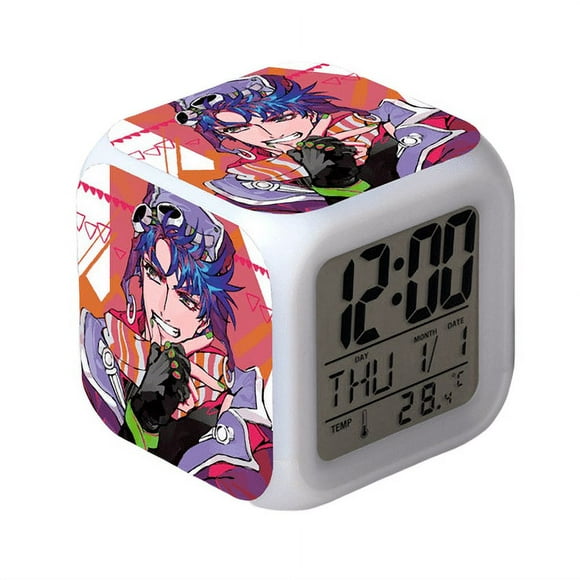 Anime Alarm Clock One Piece LED Square Clock Digi
