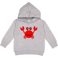 thumbnail image 2 of Inktastic Cute Red Crab Toddler Hoodie, 2 of 4