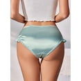 thumbnail image 2 of Women's Satin Silk Feeling Bikini Briefs Underwear French Panties Smooth Panties 3 Pack, 2 of 8
