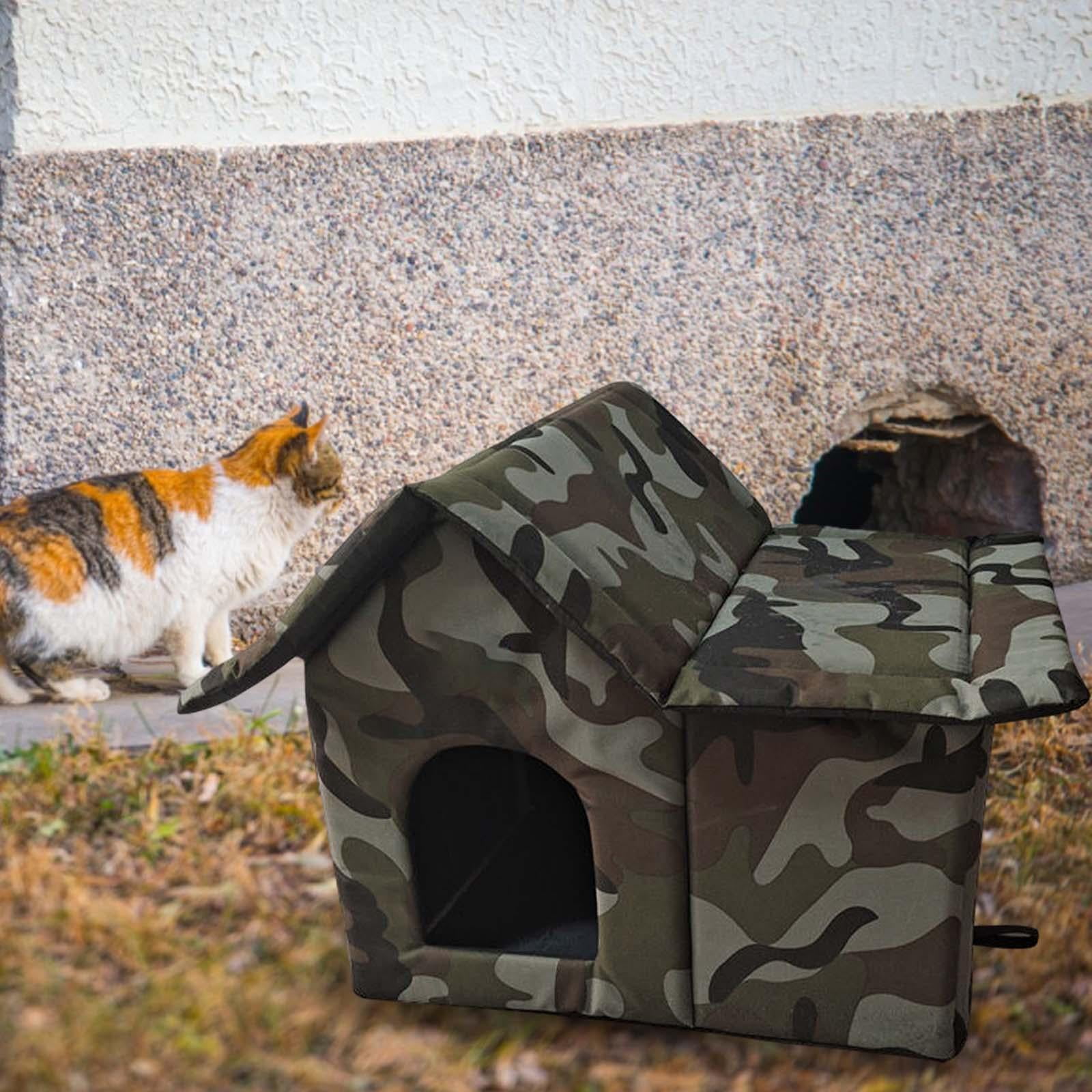 Bvdfgk Cat House for Outdoor Cats Pet Tent Bed for Cats/dogs Rainproof Puppy Tent House