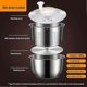 thumbnail image 4 of Exquisite 6L Salad Spinner Stainless Steel Large Vegetable Washer with PP Lid for Fruit Washer Pasta & Fries Spinner Salad Dryer, 4 of 5