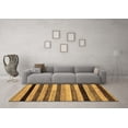 thumbnail image 3 of Ahgly Company Indoor Square Abstract Brown Modern Area Rugs, 7' Square, 3 of 4