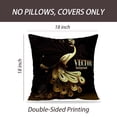 thumbnail image 2 of LALILO Throw Pillow Covers Gold Peacock Peacock Gold Feather Cushion Cover 18" x 18", 987 Pack, 2 of 6