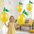 thumbnail image 4 of Lemon foil Balloons Summer lemonade with leaves Balloons for Fruit theme birthday she found her main squeeze Bridal Shower Sweet Baby shower Lemonade Centerpiece amalfi coast wedding decorations, 4 of 7