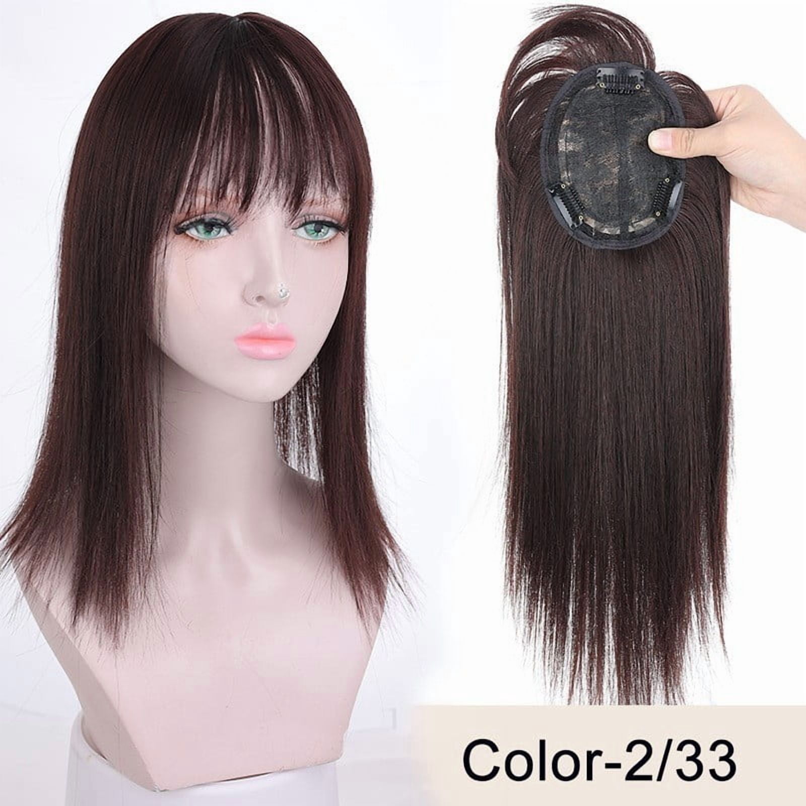 14 inch synthetic hair toupee clip in hair extension add hair volume hair pieces women hair topper