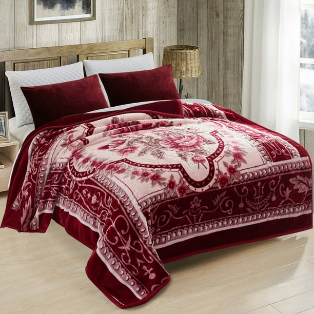 JML Soft Plush Fleece Blanket for Bed Queen 75