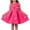 Hot Pink, variant on THDHVS Flower Girl Dress,3D Floral Sleeveless Tulle Tutu Princess Dress Casual Style for Girls Summer Party,Dresses for Girls White 12-18 Months
