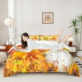 thumbnail image 3 of Erosebridal Cute Gnome Duvet Cover Twin,Plant Flower Sunflower Bedding Sets Twin Size,Autumn Orange Leaves Comforter Cover Twin,Breathable Room Decor,2 Pieces（No Comforter）, 3 of 7