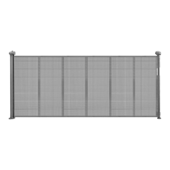 Retractable Baby Gate 71" Wide, 34" Tall - Gray Safety Gate for Kids & Pets