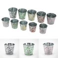thumbnail image 2 of Vintage Flower Bucket Metal Flower Vase Farmhouse French Metal Bucket Planter Metal Floral Container Flower Bucket pink, 2 of 4