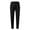 Black, variant on Mens Casual Mid Waist Pants Sports Drawstring Pants With Zipper Pockets