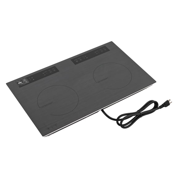 Autrinix Dual Burner Induction Cooktop, Compact 2600W Electric Stove with 9 Power Settings, Timer, and Temperature Control for Easy Cooking at Home