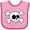 Pink and Fuchsia, variant on Inktastic Fun Skull and Crossbones Boys or Girls Baby Bib