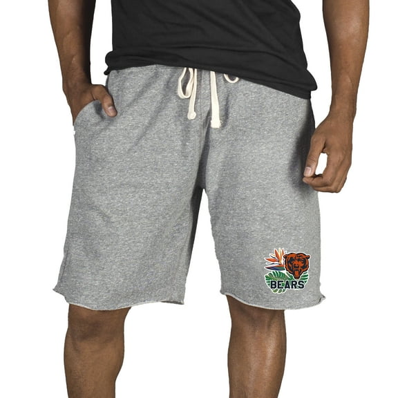 Men's Concepts Sport Gray Chicago Bears Mainstream Tri-Blend Shorts