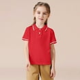 thumbnail image 5 of Kid Boy School Uniform Shirts Boys Polo Shirts Boys Short Sleeve Polo Shirts Summer Polo Shirt 7-8 Years, 5 of 6