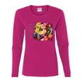 thumbnail image 2 of Wild Bobby Dean Russo A Dog Wags Its Tail With Its Heart Gratitude Pitbull Dog Lover Women Graphic Long Sleeve Tee, Fuschia, X-Large, 2 of 5