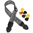 thumbnail image 2 of 1 Set Guitar Strap Adjustable Electric Guitar Strap Bass Guitar Strap Electric Guitar Strap Universal Guitar Strap Accessories, 2 of 3