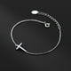 thumbnail image 3 of Pulsera cruzada de plata s925, estilo coreano, estilo fresco, personalidad simple, joyería de mano para mujeres, 3 of 5