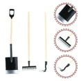 thumbnail image 2 of MasteelfCA 3 Pcs Outils de Jardin Miniatures Petit Râteau Pelle Accessoires de Maison Miniatures, 2 of 7
