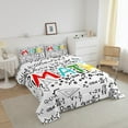 thumbnail image 2 of Math Theme Comforter Set School Educational Dorm Bedroom Decor Bedding Math Equation Bedding Comforter Sets Mathematics Formula Duvet Insert Math Geometry Science Quilt King Size, 2 of 5