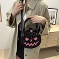 thumbnail image 2 of CAIXIA Anti Theft Crossbody Bag Womens Womens Halloween Pumpkin Printed Crossbody Messenger Bag, Compact Satchel Unique Handmade Shoulder Tote Purse, 2 of 6