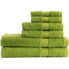 Mainstays 6-Piece Towel Set, Spicy Lime