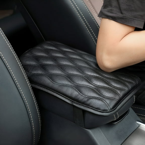RIONIMA 2026 New Universal Center Console Cover for Most Vehicle,Suv,Truck,Car,Waterproof Armrest Cover Center Console Pad,Car Armrest Seat Box Cover Protector(Black)