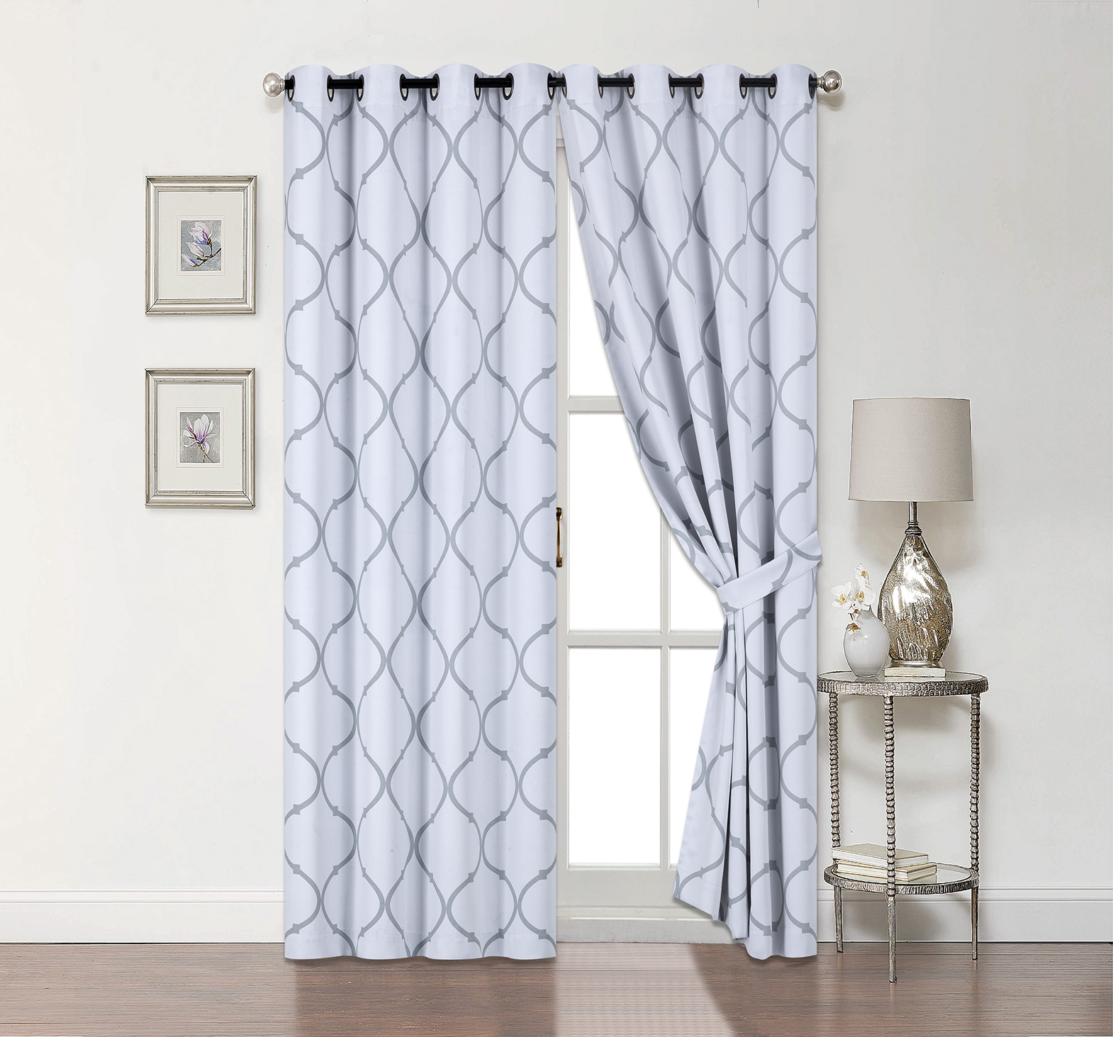 2 Pack Regal Home Collections Insulated Thermal Blackout Energy Saving Lattice Grommet Top