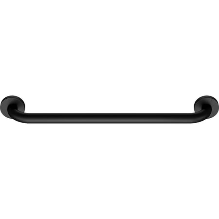 24 Inch Standard Wall Mounted Grab Bar - Matte Black